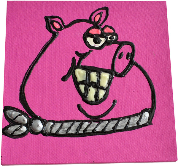 Piggi. Technique: Acrylic and Plastic