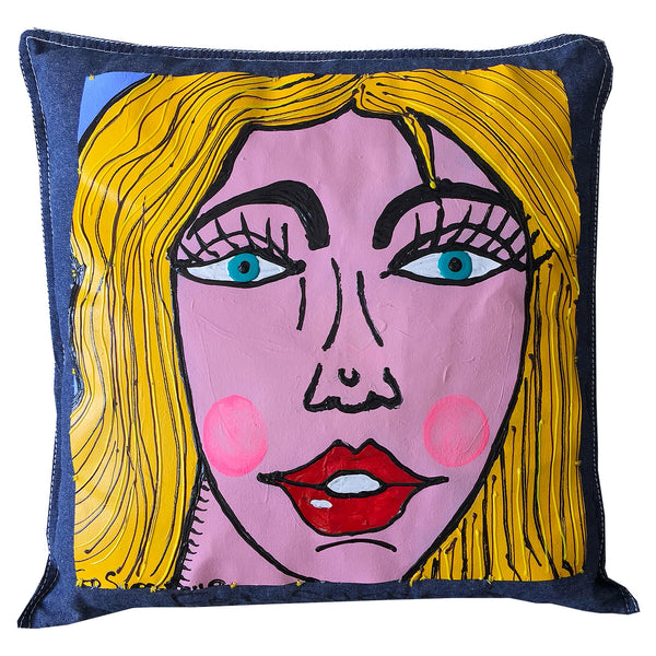 My Blonde Girl Pillow