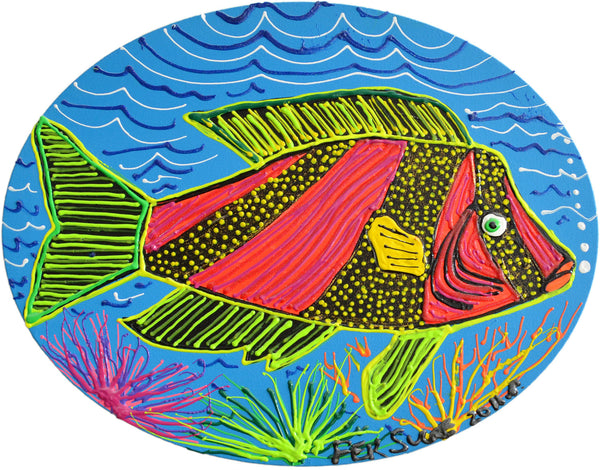 Color Fish. Oval 20"