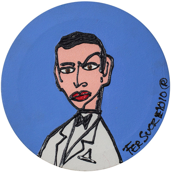 James Bond 007 pop art painting by Fer Sucre in acrylic and plastic