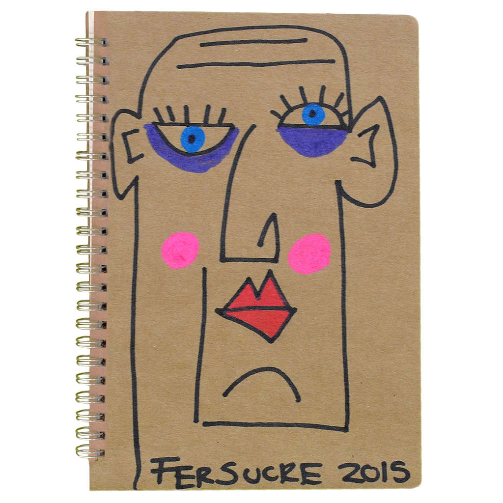 Tired  Spiral  Sketch Notebook