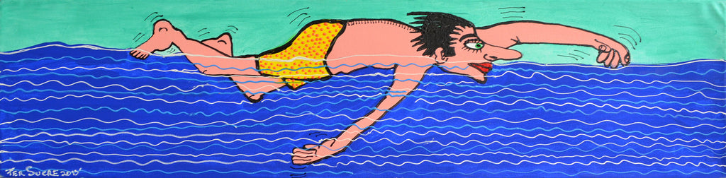 Swimming in the Ocean. Fer sucre