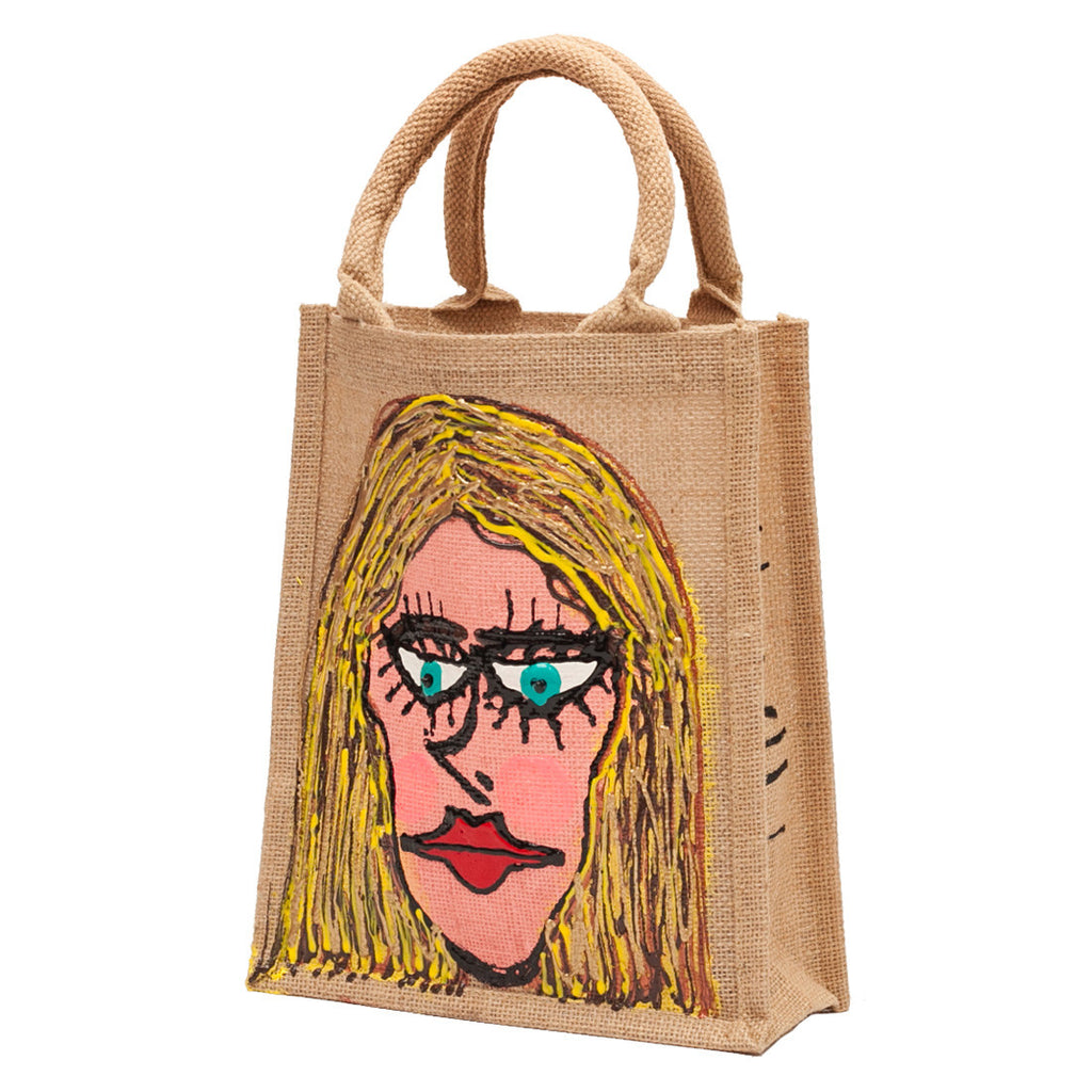 Woman Blonde Yute Bag by Fer Sucre .Acrylic and Plastic 