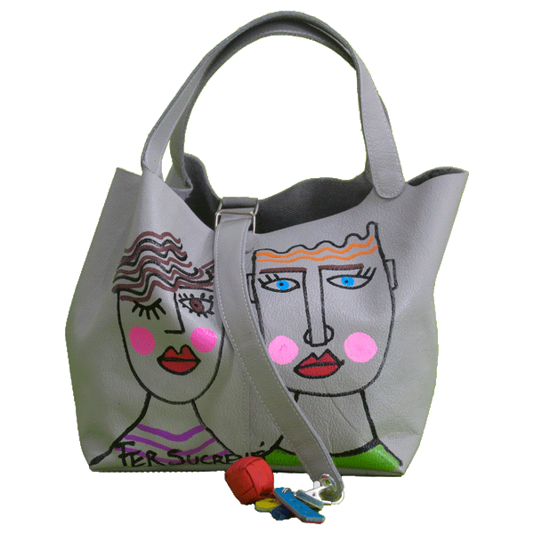 Nice Couple Pop Bags  by Fer Sucre in collaboration with Yaroslava Alonso