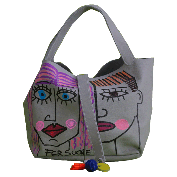 You and Me Pop Bags  by Fer Sucre in collaboration with Yaroslava Alonso